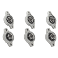 LKPCIGCXM KFL002 FL002 Self Aligning Pillow Block Flange Bearing 15mm 6PCS. 