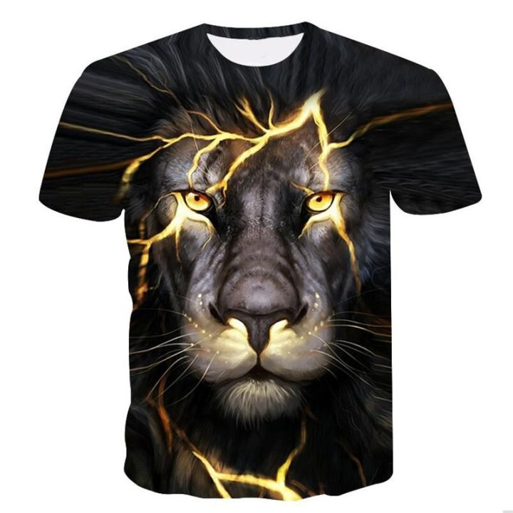 New%202023%20Baby%20Lion%20Boys%20Girls%20T%20Shirts%20Clothes%20Kids%20Short%20Sleeve%203D%20Printed%20T-Shirts%20Children%20Animal%20Clothing%20Tees%20Tops%20Costume%20-%20Image%204