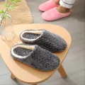 【WEJA】Unisex Fluffy Home Slippers Soft Lightweight Anti Slip Comfortable Indoor Slides for Autumn Winter. 