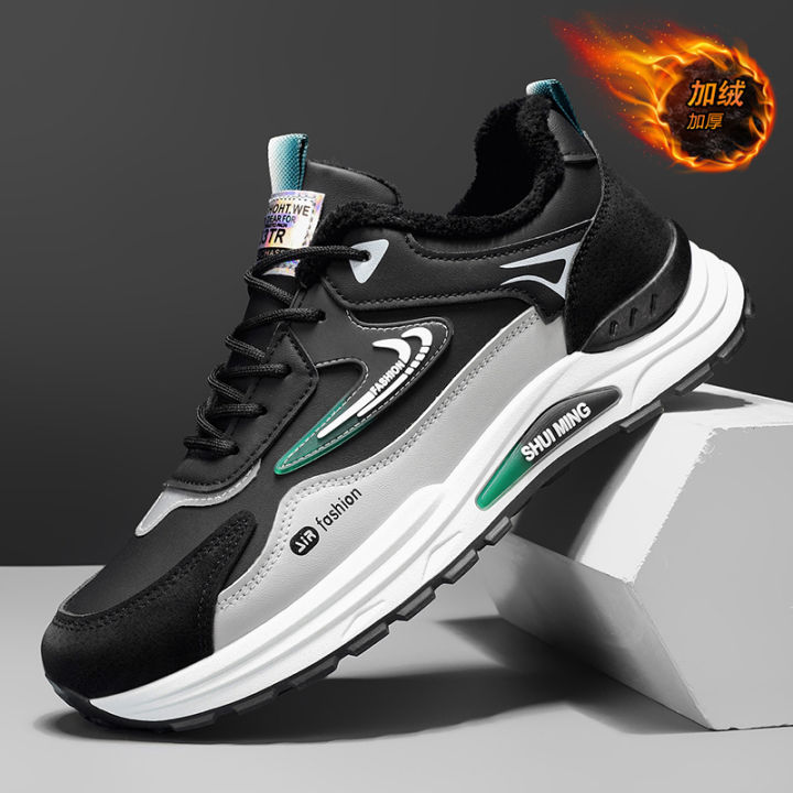 Hot-selling Men's Cotton Shoes 2025 Winter New Thickened Warm Anti-Slip Sports Shoes Fashion Versatile Dad Shoes
