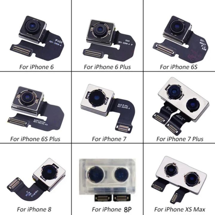 Original Camera For iPhone 7P 8P 7 8 Plus Back Camera Rear Main Lens Flex Cable Camera For iphone X XR XS MAX 11 12 PRO Camera