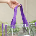 Pvc Waterproof Casual Fashion Clear Vinyl Bag Transparent See Through PVC Purse Handbag Crossbody Messenger Bag. 