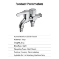 EsoGoal Faucet Washing Machine Faucet Dual Port Alloy Faucet Multi-function Faucet Double Spout Water Mixed Tap Two Way Water Washer Tap Double G1/2 Port Interface Bathroom Water Tap. 