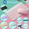 Rechargeable Bluetooth Keyboard and Mouse Combo Ultra-Slim Portable Compact Wireless Mouse Keyboard Set for Android Windows Tablet Cell Phone iPhone iPad Pro Air Mini, iPad OS/iOS 13 and Above SMT. 