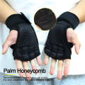 L Training Sport Gloves Gym Hand Wrist Gloves for Men Women Workout Gloves Black A. 