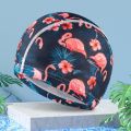 Not-Too-Tight Fabric Men's and Women's Swimming Cap Long Hair Printing Head Cover for Swimming Only Cap Not Waterproof and Sun Protection. 