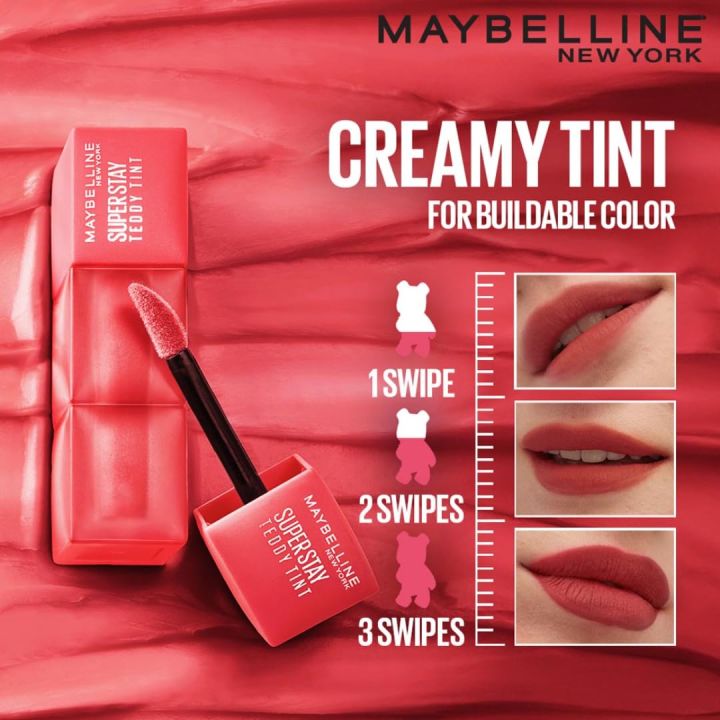 Maybelline%20New%20York%20Super%20Stay%20Teddy%20Tint%20-%20Lip%20and%20Cheek%20Color,%20Knee%20High,%205ml%20%7C%20Teddy%20Soft%20Matte%20up%20to%2012Hr%20%7C%20Multi%20Use%20%7C%20Comfortable%20Long%20wear%20formula%20%7CBuildable%20%7CNatural%20flushed%20look%20in%20one%20swipe(FROM%20INDIA)%20-%20Image%205