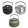 1.1L Outdoor Camping Kettle, Stainless Steel Tea Kettle, Compact Lightweight Coffee Pot. 
