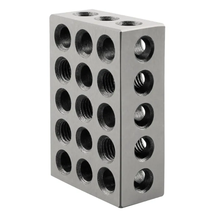 1Pair Blocks Gauge Hardened Steel Parallel Block Set 23 Holes Matched ...
