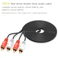 (1.5M/3M/5M/10M) 2RCA Male to 2RCA Male Stereo Audio Cable GoId Plated for Home Theater HDTV Gaming Consoles HiFi Systems. 