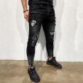 Womail Mens Skinny Stretch Denim Pants Distressed Ripped Freyed Slim Fit Jeans Trousers M300116. 