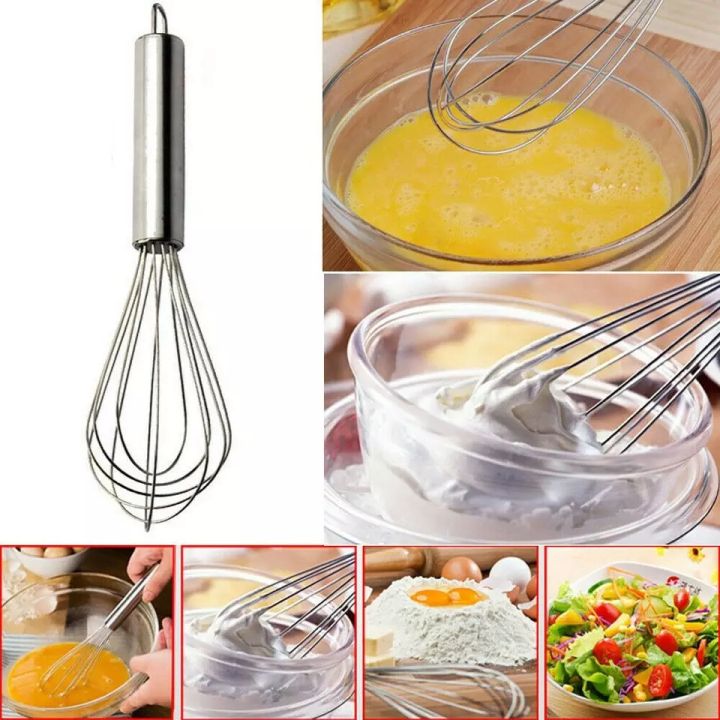 12 inch LARGE Egg Beater Stainless Steel Egg Beaters Hand Whisk Mixer Stirring Tool Egg Cream Mixer Stirrer Sauce Beater Best