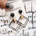 New 2025 Hollow Square Earrings  Female. 