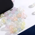 30/50pcs 8mm/10mm Macaron Color Beads Fluorescent Acrylic Loose Beads For Bracelet Necklace Making. 