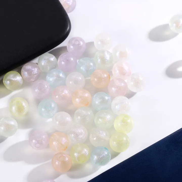 30/50pcs%208mm/10mm%20Macaron%20Color%20Beads%20Fluorescent%20Acrylic%20Loose%20Beads%20For%20Bracelet%20Necklace%20Making%20-%20Image%208