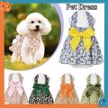 VibeVendor Pet Dog Dress Cat Skirt For Female Cat Puppy Floral Princess Skirt Cat Dress Summer Pet Clothes for Shih Tzu Puppy Summer Dress Dog Skirt. 