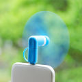 Portable Phone Fan 2 in 1 Type-C Small Mini Fan for Mobile Phone. 