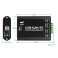 USB to CAN FD Adapter CAN/CAN FD Bus Analyzer. 