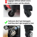 4PCS Luggage Wheels Protector Silicone Wheels Caster Shoes Travel Luggage Suitcase Reduce Noise Wheels Guard Cover Accessories. 