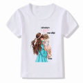 New Mom and Daughter Print T-shirt girls childern Fashion Summer Tops Kids clothes Short Sleeve Girls T shirt Tumblr Clothing. 