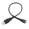 9Pin Male to External USB A Male PC Mainboard Internal Data Extension Cable 20cm. 