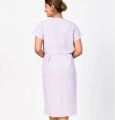 Front Cross Flap Detail Dress Women's Casual Midi Dress Short Sleeve V-Neck A-Line Dress. 