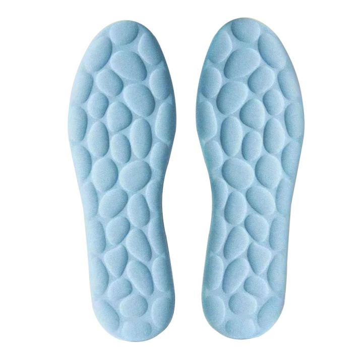 【Hot】 Latex Sport Insoles Soft High Elasticity Shoe Pads Breathable Deodorant Shock Absorption Cushion Arch Support Insole Men Women