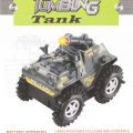 Military Tank Tumbling Tank, Bump and Go Action Toy Car For Kids. 