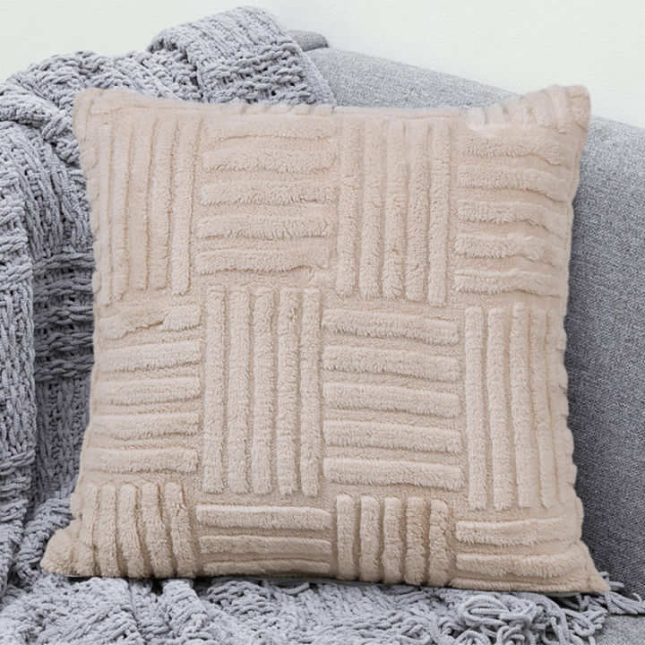 Throw%20Pillow%20Geometric%20Solid%20Color%20Throw%20Pillow%20Cover%20Simple%20And%20Atmospheric%20Jacquard%20Double%20Sided%20Plush%20Pillow%20Cushion%201Pcs%20-%20Image%204