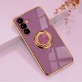 Plating Metal Ring Holder Phone Case For Samsung Galaxy S24 S22 S23 Ultra S21 FE S20 Plus A15 A52 A25 A53 A55 Note 20 Back Cover Ruiqir Super Store. 