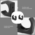 2 Pcs Nylon Ladder Clip Boat Hook Clip for Size 1-1/4Inch Diameter Per Set UV Marine Accessories Yacht Boat,Black. 