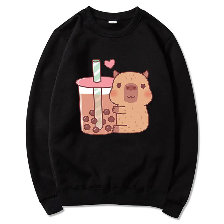 Capybara%20Bubble%20Tea%20Hoodie%20Women%20Aesthetic%20Graphic%20Kawaii%20Hoodies%20Unisex%20Autumn%20Winter%20Funny%20Harajuku%20Pullover%20Sweatshirts%20Hoody%20-%20Image%207