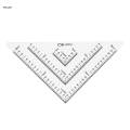Triangle Protractor Learning Durable Geographic Coordinate Ruler 1:24,000 Scale Accurate Maptool for Utm, Usng, Coordinates Working. 