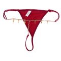 Personalized DIY Name Alphabet Underwear Waist Body Jewelry Women Bikini G-String Panties Body Chain Valentine's Day GiftBasketball. 