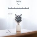 Cute Hand-Held Fan, USB Charging, Portable Wind Power Ultra-Quiet Multi-Function Electric Fan. 
