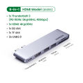 UGREEN USB C Hub for MacBook Pro USB 3.0 Splitter Adapter USB Type C to 4K HDMI, Thunderbolt 3 100W Power Delivery, 3 USB 3.0 Port Adapter Dock Station for MacBook Air 2020 2019 2018, MacBook Pro 2019 2018 2017. 