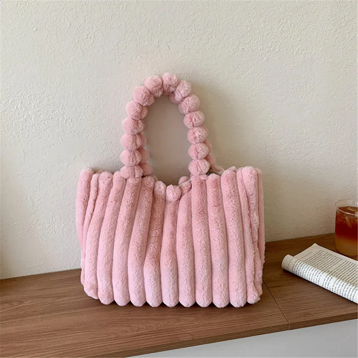 Fluffy%20Tote%20Bag%20Faux%20Fur%20Shoulder%20Purse%20for%20Women%20Plush%20Handbag%20Winter%20Soft%20Fuzzy%20Top%20Handle%20Handbag%20Puffer%20Hobo%20Bag%20-%20Image%209