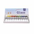 12ml 12 Colors Glass Paint Set Acrylic Pigments Drawing Tubes Set Artist Art Supplies. 