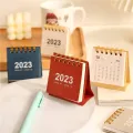 Colorful Desk Calendar Mini 2023 Year Desk Calendar Daily Planner Timetable Small Gift Stationery. 