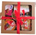 Avurudu Gift Box Hamper Gift Box New Year Day Gift Pack For Friends Relations Neighbors Beautiful Basket 26pcs Items Decorated Gift Hamper Sweets Chocolate Free Lollipop Wrapping Box Customized Gift Box For New Year, Party, Christmas, Anniversary Gift. 