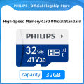 PHILIPS Memory Card 512GB 256GB 128GB 64GB 32GB U3 V30 4K Full HD Micro TF Mini SD Card TF Memory Flash Card for Phone/Computer. 