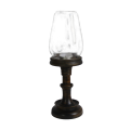 Windproof Wooden Candle Holder with Chimney - Carriable Tabletop Elegance. 