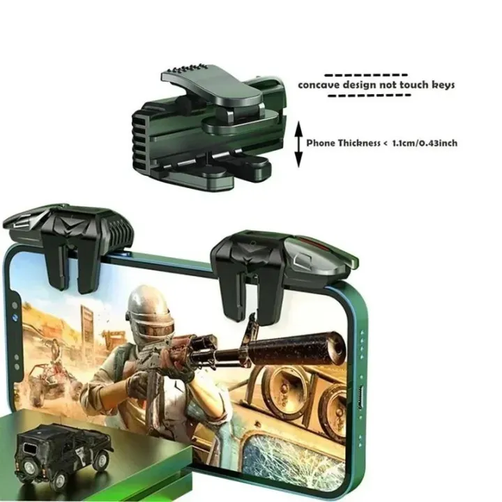 G21 Six Fingers Mobile Phone Game Trigger for PUBG Aim L1 R1 ABS Key ...