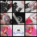 Monja Silicone Nail Art Stamper French Nails Pattern Transfer Uv Gel Polish Stamping Templates Scraper Tool Manicure. 