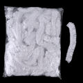 100Pcs/Bag Disposable Shower Bath Cap Plastic Waterproof Woman Head Hair Cover Bathing Hat. 