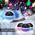 Sky 360 Rotating Star Lamp Advanced 3D LED Star Master Smdl Dream / Projection Night Light Decoration Party / Children Kids BABY & Adults Sleep Romantic Led Projection with Colors and USB Cable Lamp. 