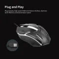 Wired Backlit Mouse Ergonomic Optical Mouse Computer Gaming Mouse Fashion Potable Fast Move Mouse for Laptop Pc. 
