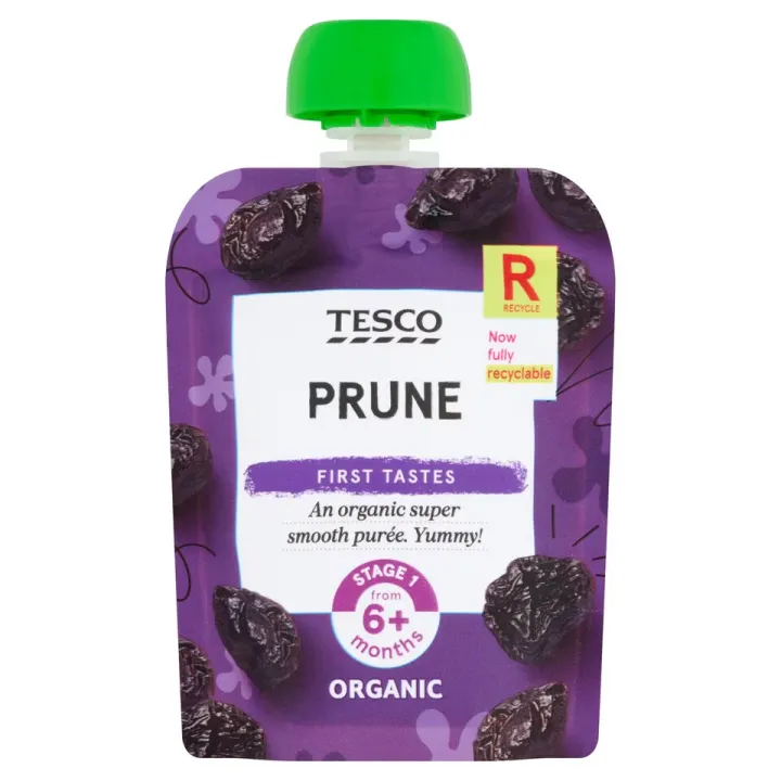 Tesco Prune Baby food Pouch 70G
