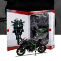 kawasaki ninja h2r toys Maisto 1/12 Kawasaki H2R Ninja Assembled Version Alloy Motorcycle Model Shock Absorbers Collection Toy Car Kid GiftBalloons. 