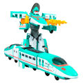 Train Mecha Manual Deformation Train Combination Robot Children's Toy Car Boy 3 Year-Old Two-Way Car Model. 
